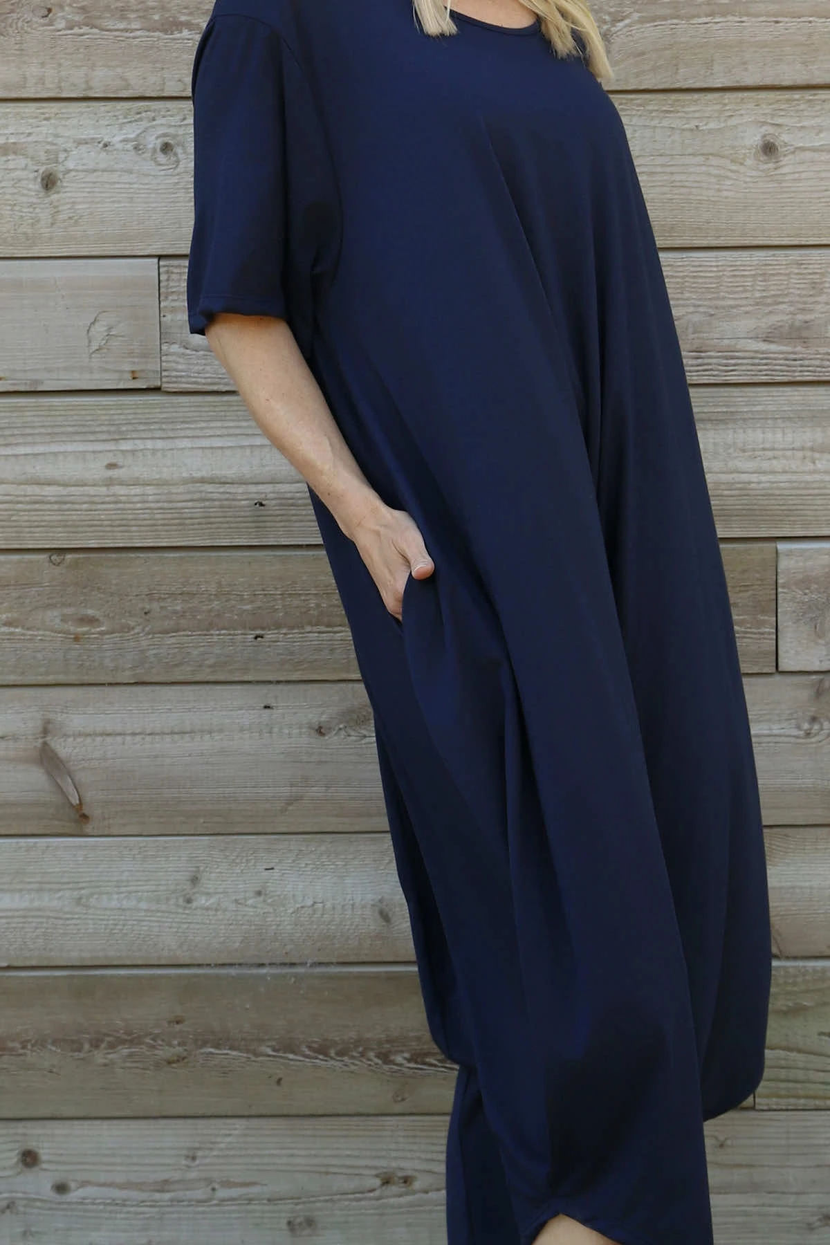 Everlee Cotton Jumpsuit Navy 5 Everlee Cotton Jumpsuit Navy - Image 3