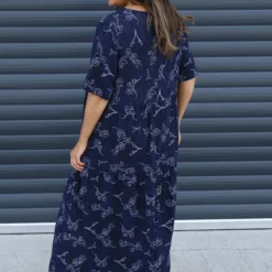 Norma Print Dress Navy -Kitandkaboodal Store IMG 1957 7b235d5f c8cc 420b 92a7 06ab480c2316