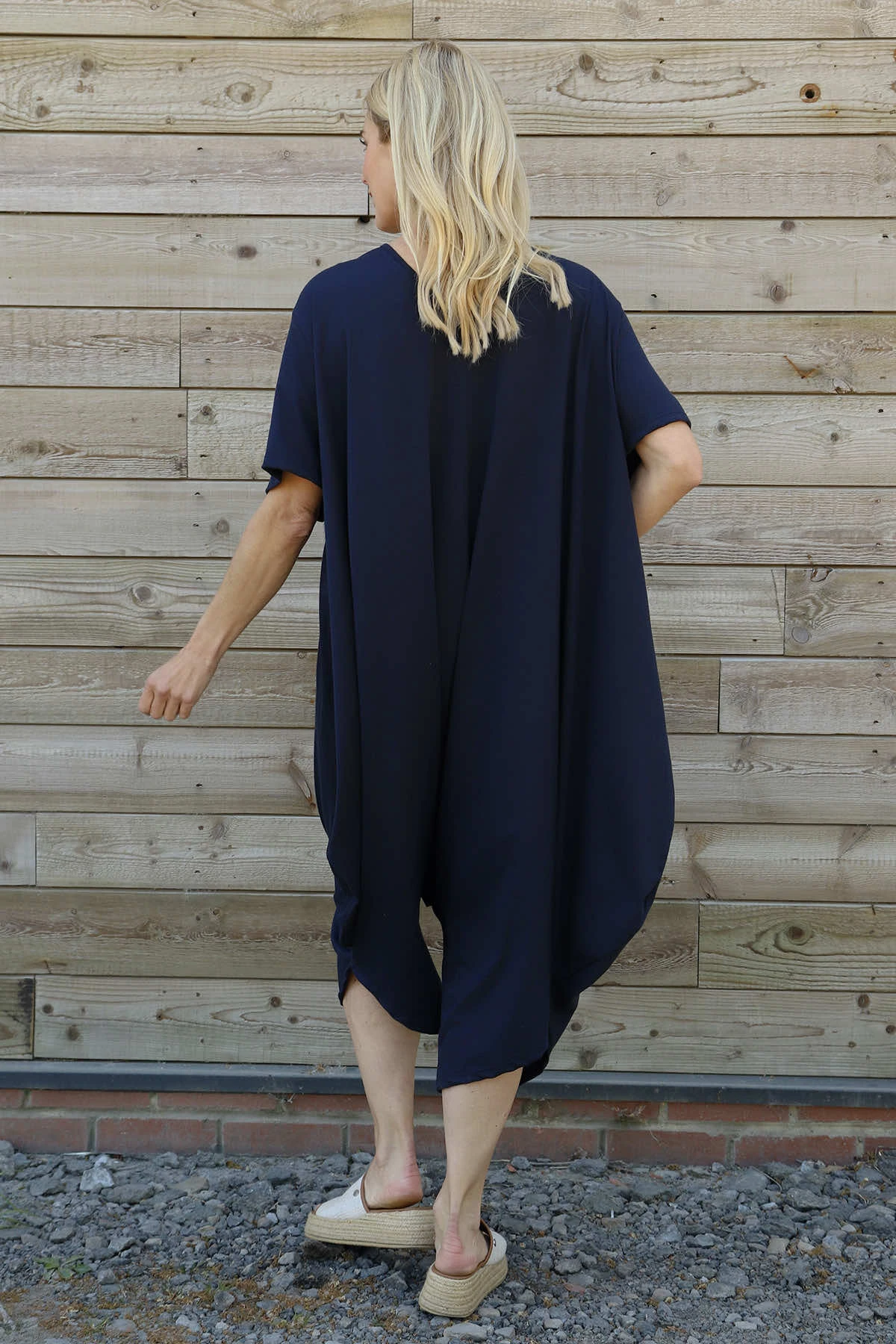 Everlee Cotton Jumpsuit Navy 6 Everlee Cotton Jumpsuit Navy - Image 4