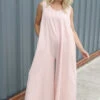 Lorina Sleeveless Linen Jumpsuit Pink 2 Lorina Sleeveless Linen Jumpsuit Pink -Kitandkaboodal Store IMG 1959 6c6cd985 d3fc 4f87 9573 b0fc75554f24