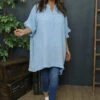 Coletta Button Cotton Top Light Blue -Kitandkaboodal Store IMG 1961 092a0e4f 98d1 4ef4 9269 d57932e44140