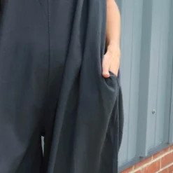 Lorina Sleeveless Linen Jumpsuit Charcoal -Kitandkaboodal Store IMG 1980 6364df33 f235 479e 9b58 571e22e9f5bd