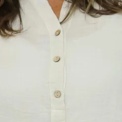 Coletta Button Cotton Top Stone -Kitandkaboodal Store IMG 1985 79fd983e 170f 4eea 93bb 6e7fcf6d7cea