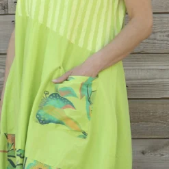 Ayah Print Cotton Dress Lime 8 Ayah Print Cotton Dress Lime -Kitandkaboodal Store IMG 1987 aa83f36c d852 4b70 84d8 94839a92956e