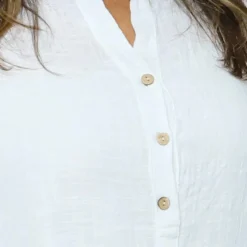 Coletta Button Cotton Top White 8 Coletta Button Cotton Top White -Kitandkaboodal Store IMG 1993 72351564 8ced 4c3c a76a 77fd2fd683f7