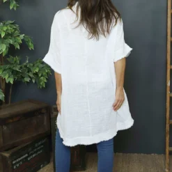 Coletta Button Cotton Top White 9 Coletta Button Cotton Top White -Kitandkaboodal Store IMG 1996 53087865 8430 4ae3 8dea 6db99321b17d