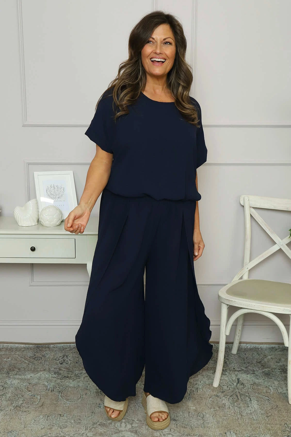 Ferelith Harem Trousers Navy 4 Ferelith Harem Trousers Navy - Image 2