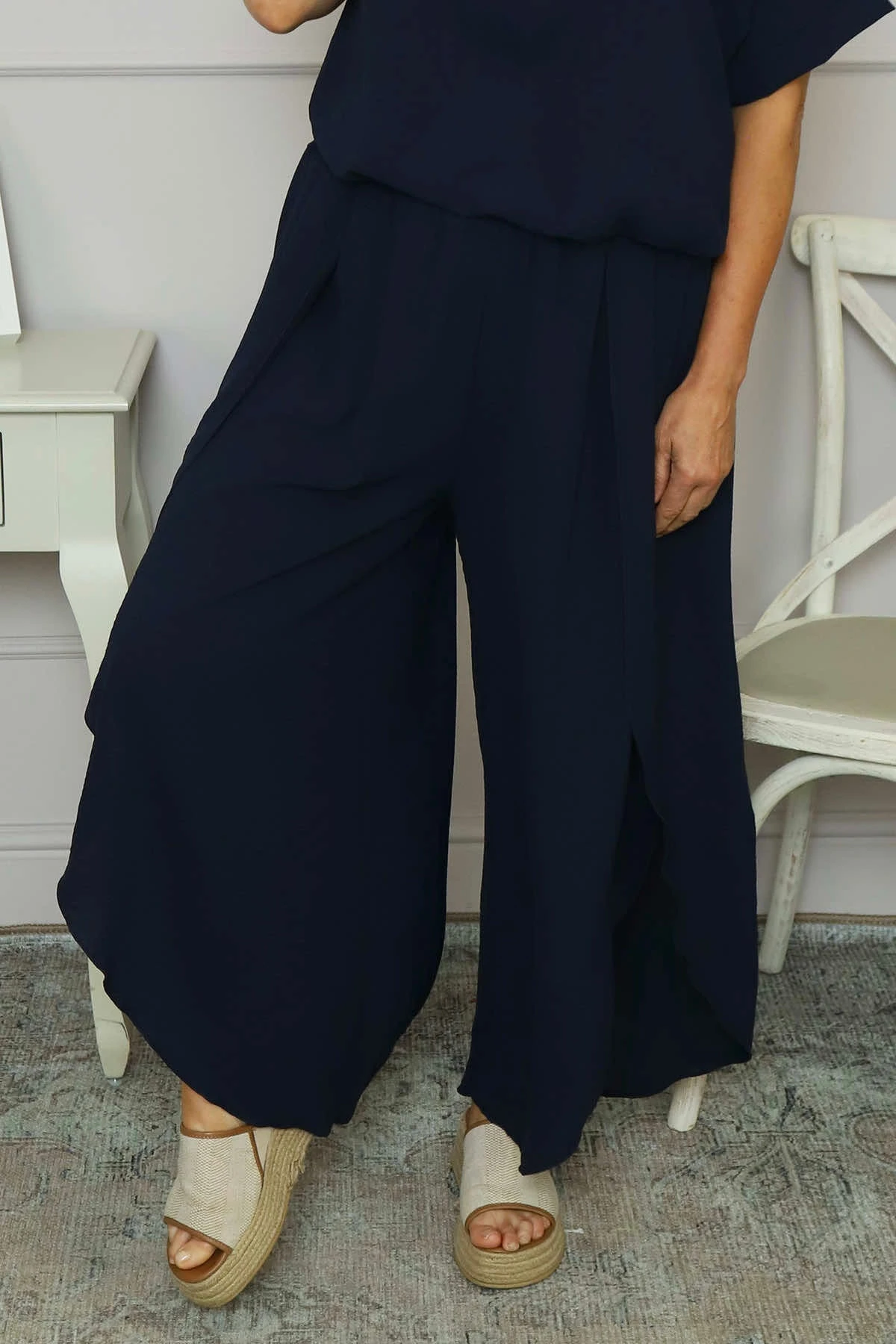 Ferelith Harem Trousers Navy 5 Ferelith Harem Trousers Navy - Image 3