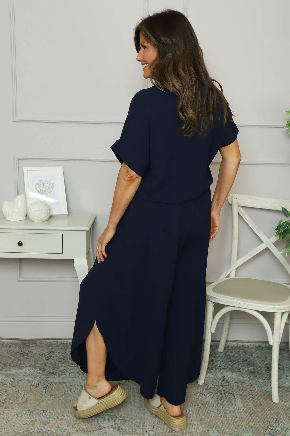 Ferelith Harem Trousers Navy 6 Ferelith Harem Trousers Navy - Image 4