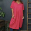 Fenella Cotton Dress Fuchsia 1 Fenella Cotton Dress Fuchsia -Kitandkaboodal Store IMG 2011 bb2e076b b95e 45ba 847d 37701d94e72d