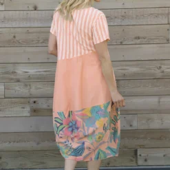 Ayah Print Cotton Dress Orange 9 Ayah Print Cotton Dress Orange -Kitandkaboodal Store IMG 2017 f8beae50 8606 4e77 9610 384fb34e4104