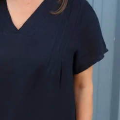 Alondra V-Neck Linen Dress Black 8 Alondra V-Neck Linen Dress Black -Kitandkaboodal Store IMG 2039 9ea5b66e c491 4b17 8f1c 6ad0459b3641