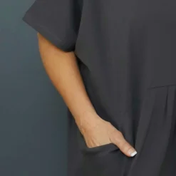 Fenella Cotton Dress Charcoal 8 Fenella Cotton Dress Charcoal -Kitandkaboodal Store IMG 2046 522bc2fc 3c51 4df3 abfc b0e49cc118af