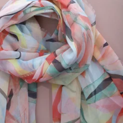 Olivette Scarf Coral -Kitandkaboodal Store IMG 2066 b1878491 1708 4a29 8912 91e00c86508d