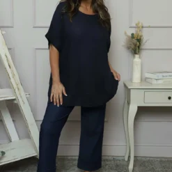 Beatrice Pocket Linen Top Navy 8 Beatrice Pocket Linen Top Navy -Kitandkaboodal Store IMG 2068 c950295f ebb8 4c20 8405 3f9a441db6c9