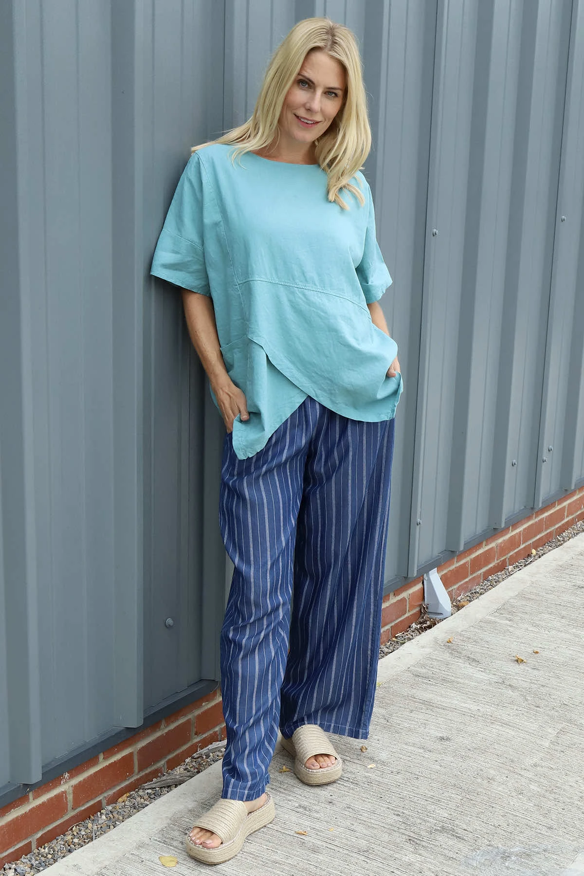 Merle Pocket Linen Top Sage Green 3 Merle Pocket Linen Top Sage Green