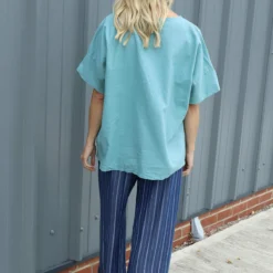 Merle Pocket Linen Top Sage Green 9 Merle Pocket Linen Top Sage Green -Kitandkaboodal Store IMG 2089 6ef79c59 d4ea 44bc bb52 7e3548bd3c68