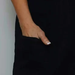 Beatrice Pocket Linen Top Black 8 Beatrice Pocket Linen Top Black -Kitandkaboodal Store IMG 2092 84a718db 44b6 4efc a1ad d42c29bc88f5