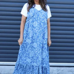 Shanna Print Strap Denim Dress Mid Denim 7 Shanna Print Strap Denim Dress Mid Denim -Kitandkaboodal Store IMG 2096 8fb088f9 cfa6 433d b330 593755e2eab3