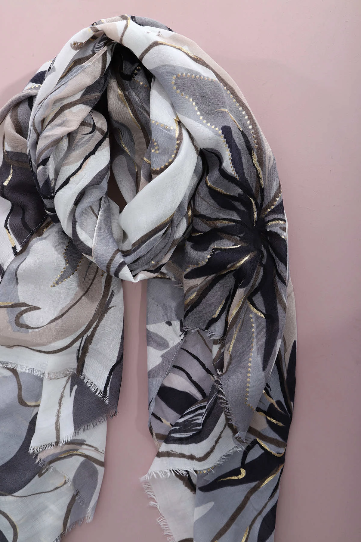 Dakota Scarf Charcoal 4 Dakota Scarf Charcoal - Image 2