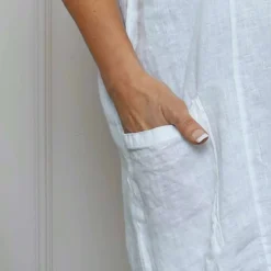 Beatrice Pocket Linen Top White 8 Beatrice Pocket Linen Top White -Kitandkaboodal Store IMG 2112 bf55fa28 5d48 4f4c b2ee 31bc6b8d097e