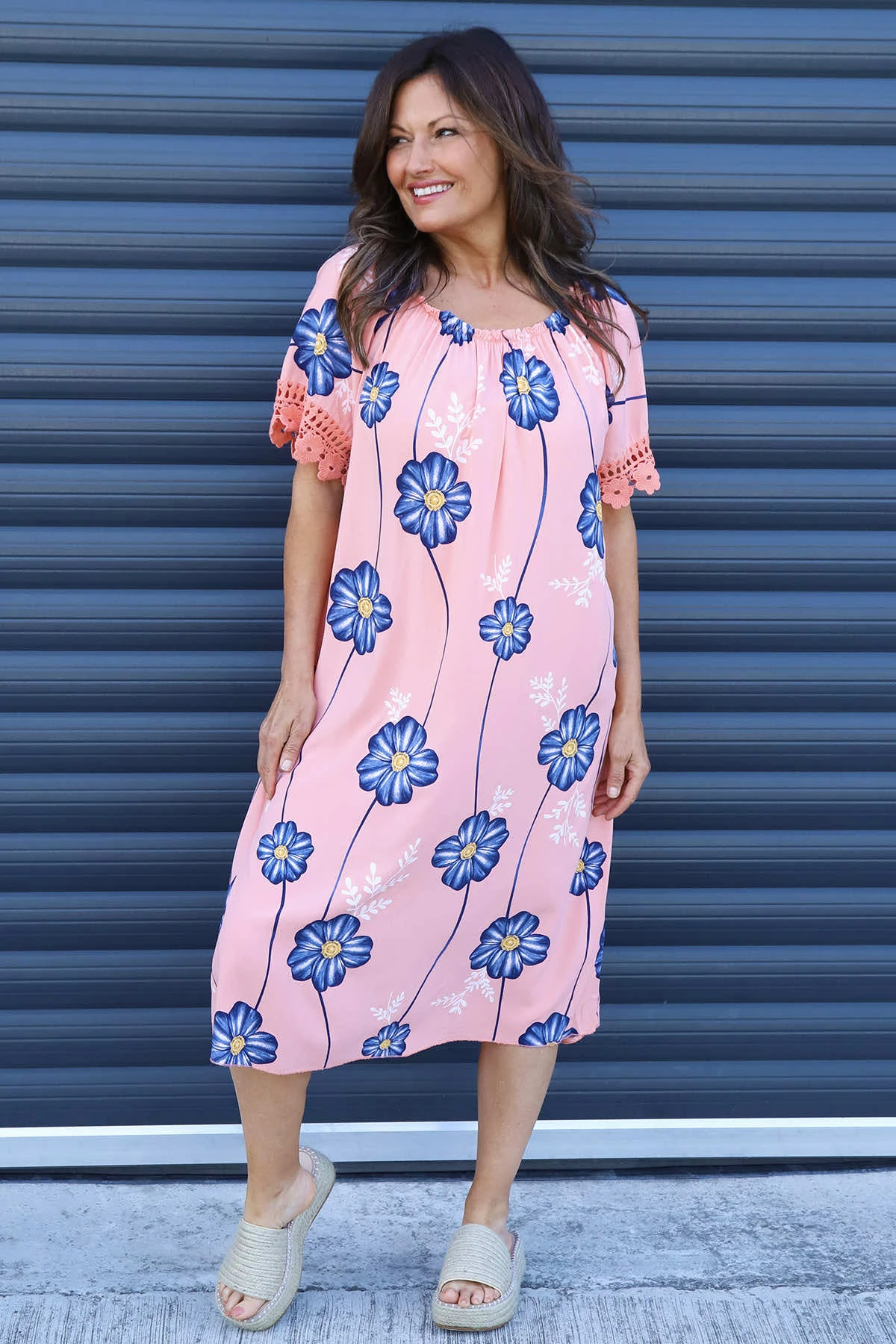 Thea Floral Dress Orange 3 Thea Floral Dress Orange