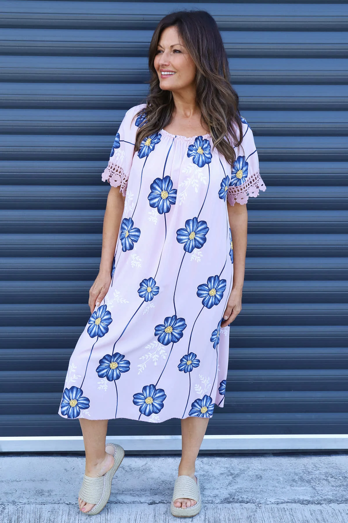 Thea Floral Dress Pink 4 Thea Floral Dress Pink - Image 2