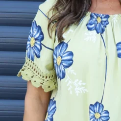 Thea Floral Dress Pistachio -Kitandkaboodal Store IMG 2134 650676cf 06f9 407e 8ed0 9bde65abfe19