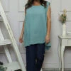 Ferne Sleeveless Cotton Top Sage Green 1 Ferne Sleeveless Cotton Top Sage Green -Kitandkaboodal Store IMG 2134 dea8aac5 6bd0 4c47 900c 9cbe2460b1c4