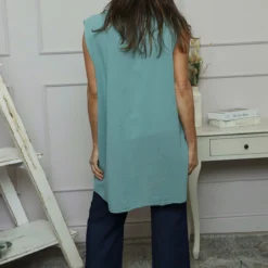 Ferne Sleeveless Cotton Top Sage Green 9 Ferne Sleeveless Cotton Top Sage Green -Kitandkaboodal Store IMG 2142 b865fc0f d03b 4e67 824c f2cd83037887