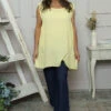 Ferne Sleeveless Cotton Top Yellow -Kitandkaboodal Store IMG 2144 7c40c207 1404 4db8 aca7 7c9a301432d5