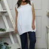 Ferne Sleeveless Cotton Top White -Kitandkaboodal Store IMG 2154