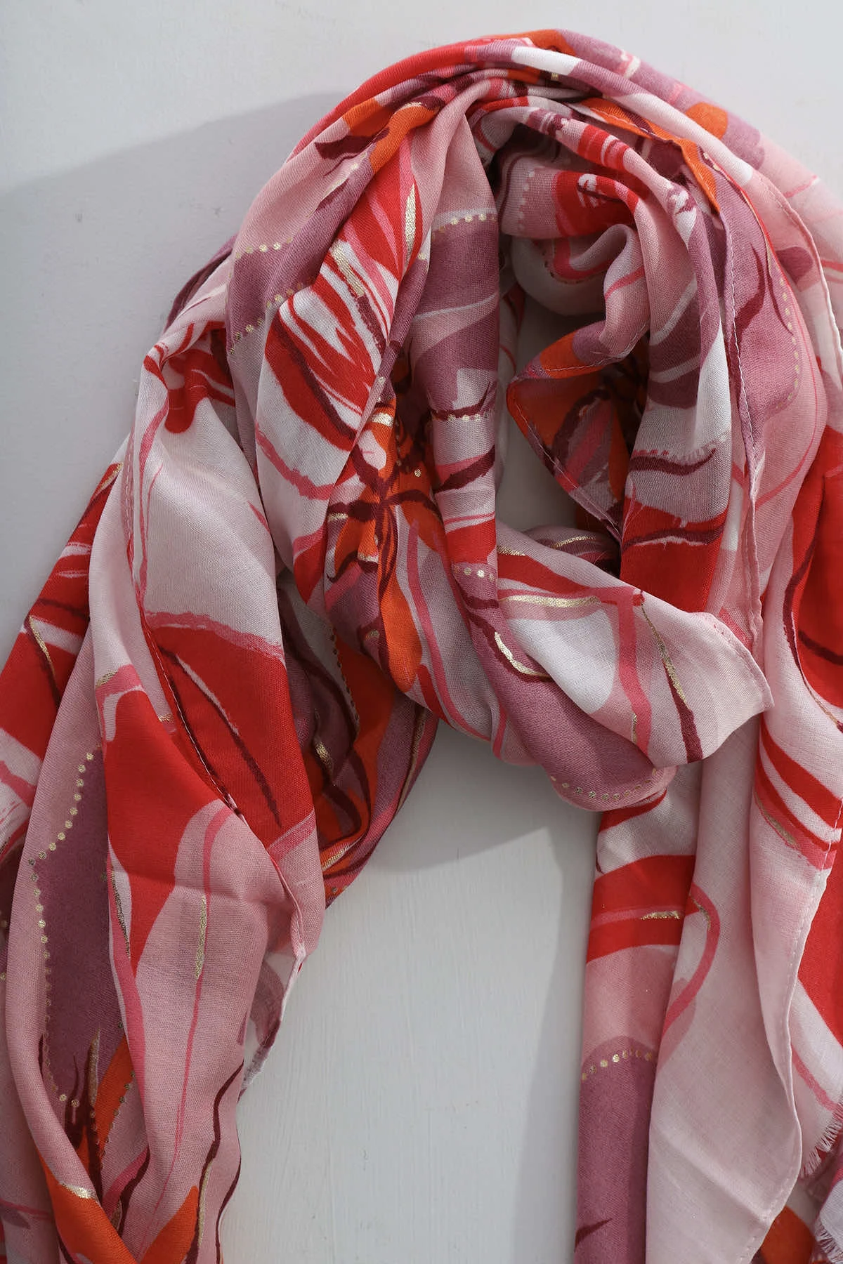 Dakota Scarf Red 6 Dakota Scarf Red - Image 4