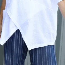 Merle Pocket Linen Top White -Kitandkaboodal Store IMG 2157 7ec382a4 ec13 40e5 aa12 bfd67b5e63ef