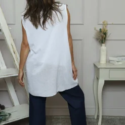 Ferne Sleeveless Cotton Top White 9 Ferne Sleeveless Cotton Top White -Kitandkaboodal Store IMG 2160 f84336ca 0596 4974 bf1e 8b980ba1b326