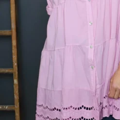 Ermina Tiered Cotton Shirt Lilac 8 Ermina Tiered Cotton Shirt Lilac -Kitandkaboodal Store IMG 2163