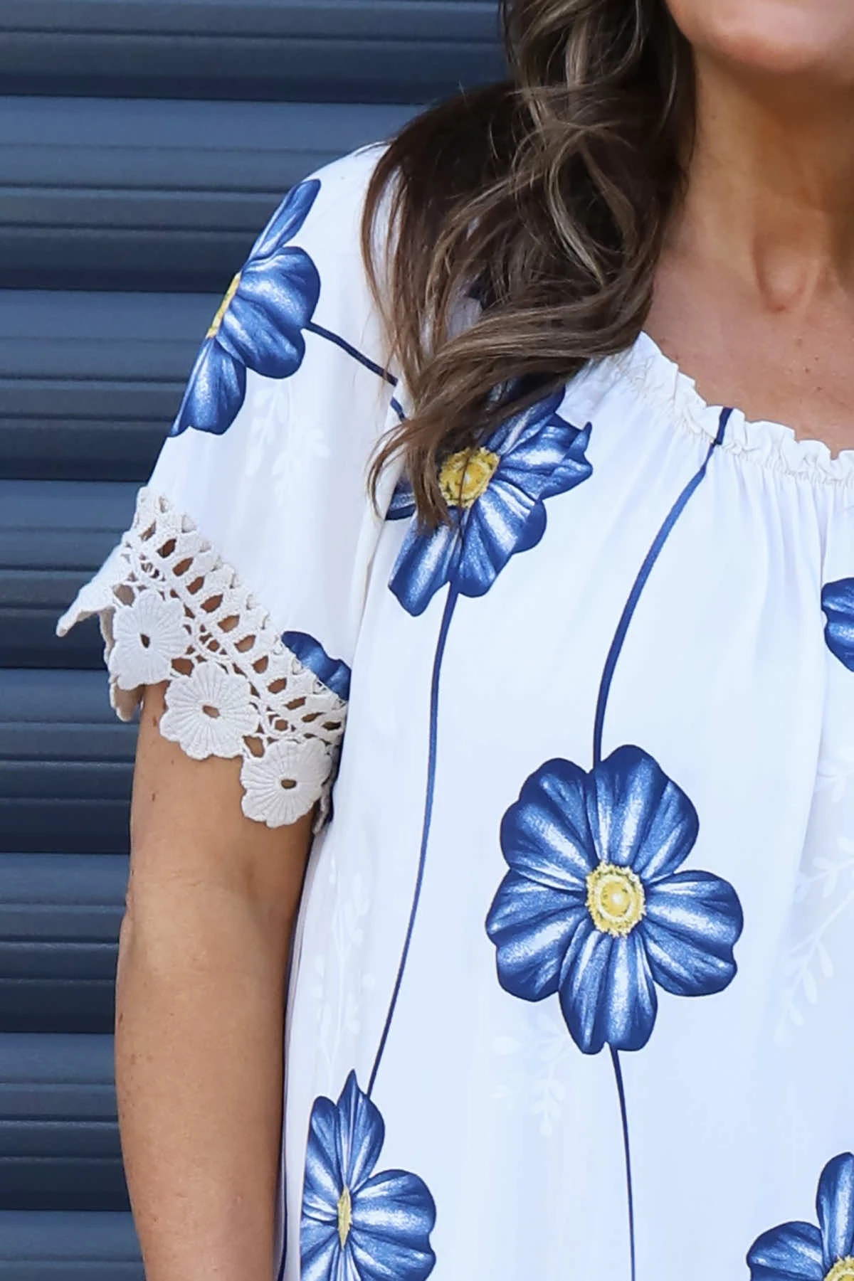 Thea Floral Dress Stone 5 Thea Floral Dress Stone - Image 3