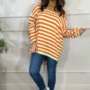 Ariella Stripe Top Orange -Kitandkaboodal Store IMG 2168