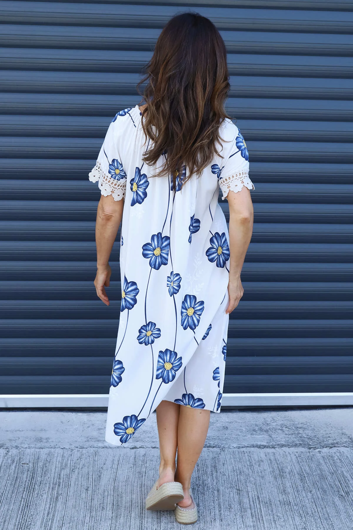 Thea Floral Dress Stone 6 Thea Floral Dress Stone - Image 4