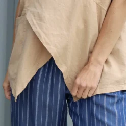 Merle Pocket Linen Top Camel -Kitandkaboodal Store IMG 2177 5c877762 1f61 4528 89d5 ce663ef48ac8