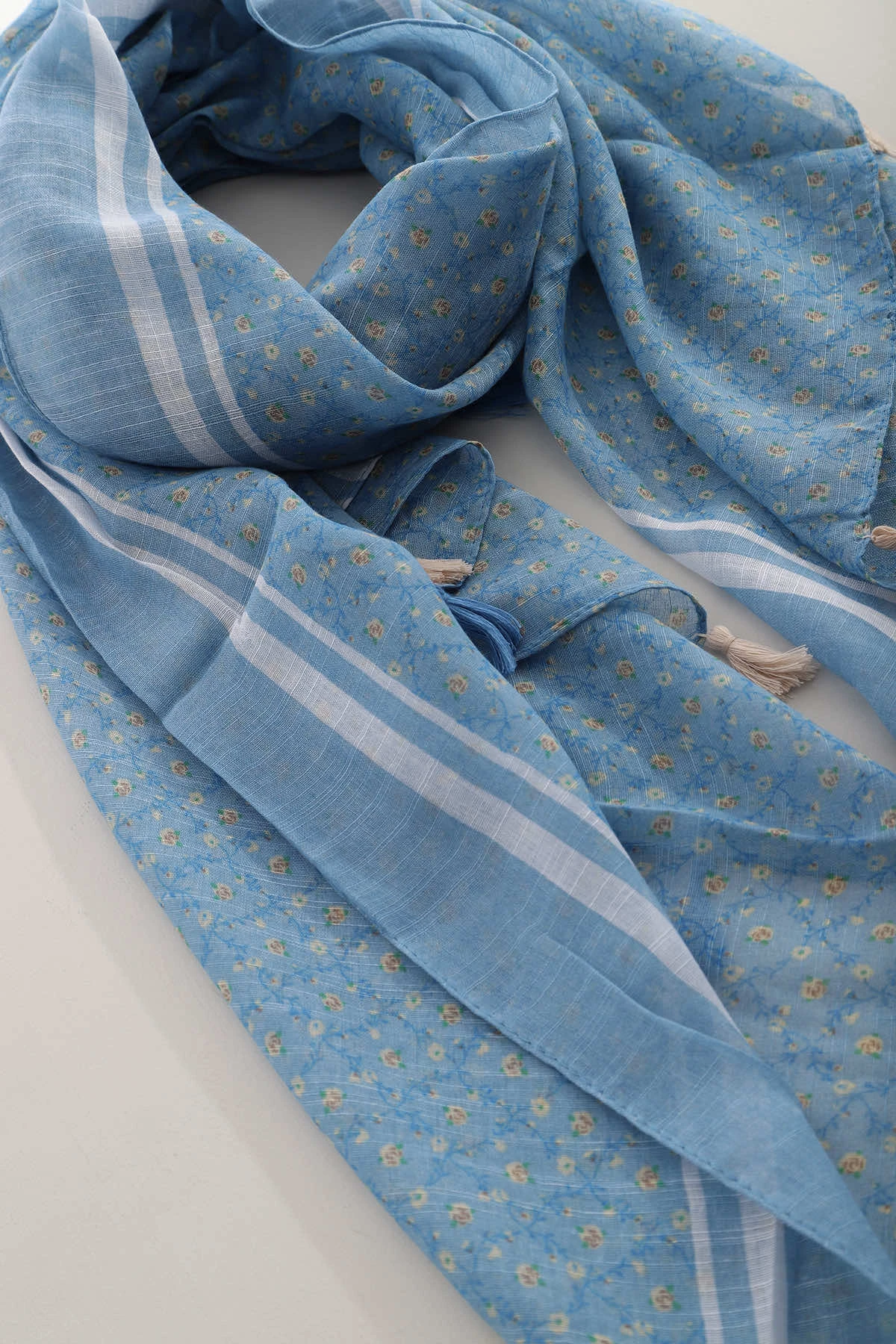 Gemma Scarf Blue 6 Gemma Scarf Blue - Image 4