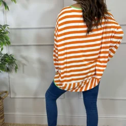 Ariella Stripe Top Orange -Kitandkaboodal Store IMG 2182 761eaf6f 0e11 4317 a59c 16daaa4306f9