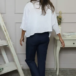 Maya Linen Top White -Kitandkaboodal Store IMG 2185 e0dae4fa 3bc2 45e1 bc8c 75a4397d1607