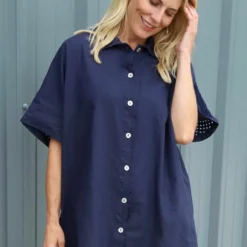 Theodora Crochet Detail Shirt Navy 8 Theodora Crochet Detail Shirt Navy -Kitandkaboodal Store IMG 2190 387de6f3 47d6 4cd6 8510 546de454fa70