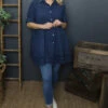 Ermina Tiered Cotton Shirt Navy 2 Ermina Tiered Cotton Shirt Navy -Kitandkaboodal Store IMG 2198 a2d3f7b1 b643 4db0 b66e 7c85d28e2ea1