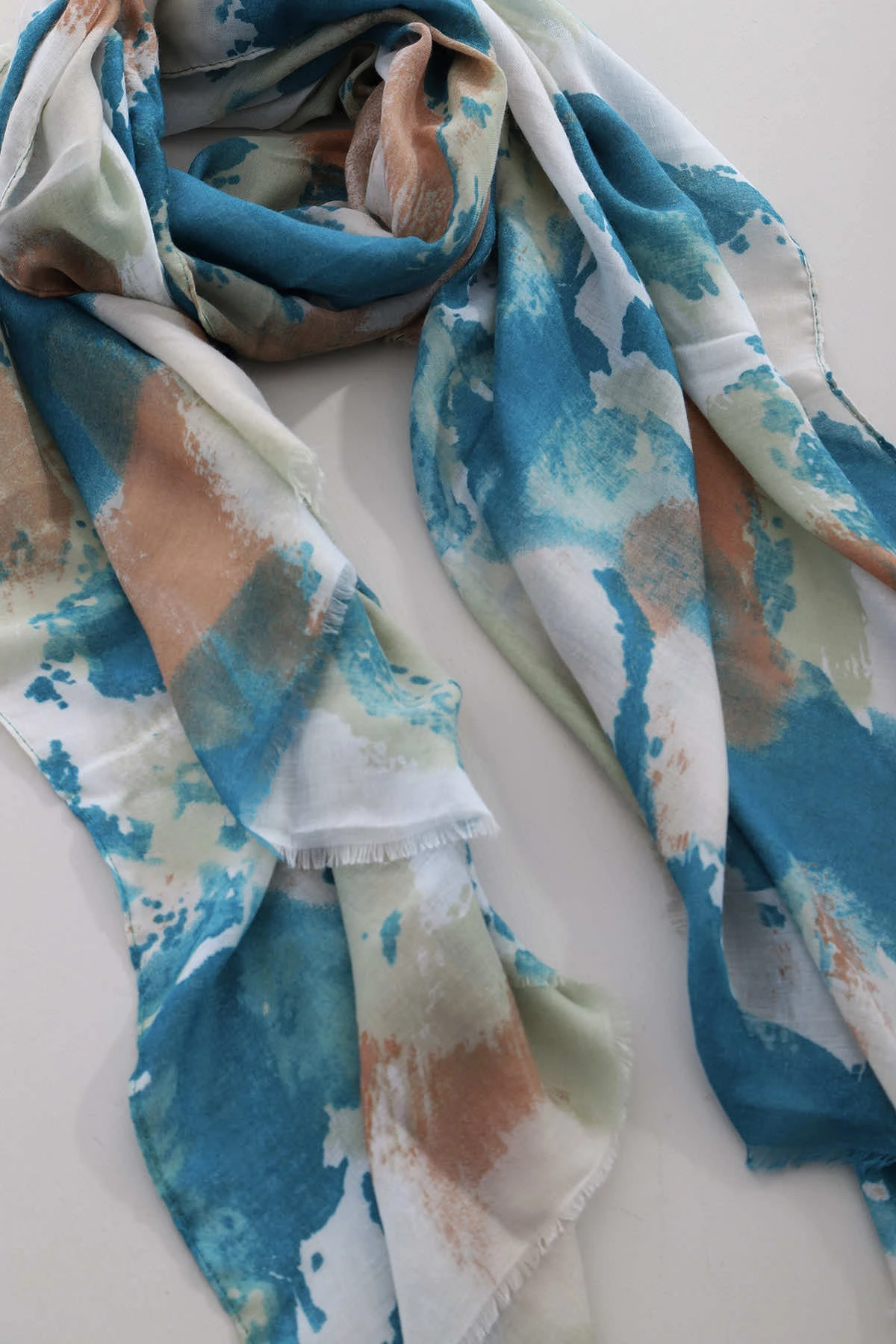 Rhonda Scarf Teal 6 Rhonda Scarf Teal - Image 4