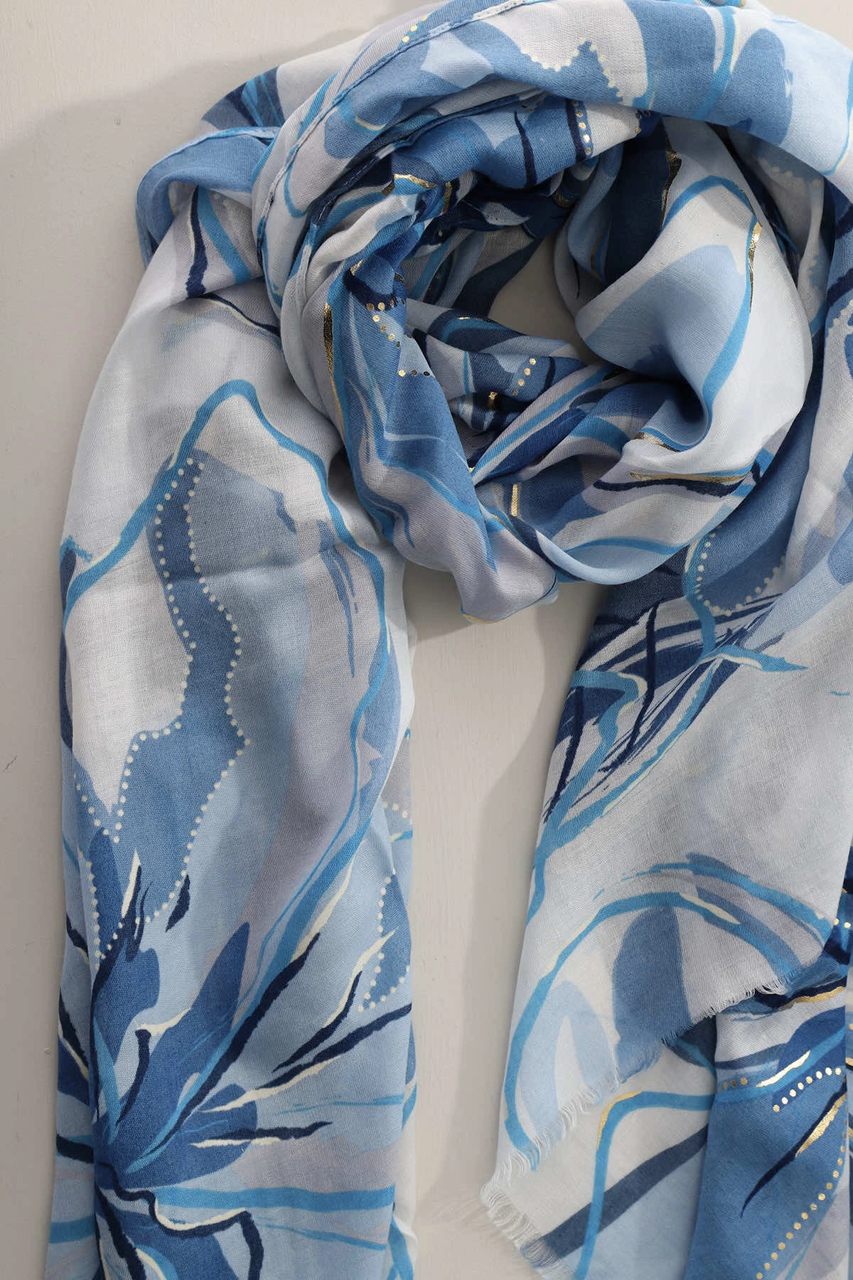 Dakota Scarf Blue 4 Dakota Scarf Blue - Image 2