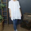Ermina Tiered Cotton Shirt White 1 Ermina Tiered Cotton Shirt White -Kitandkaboodal Store IMG 2221 d9c71b56 6a40 47cd b004 4ec9b40a6c7c