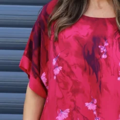 Solada Print Dress Hot Pink -Kitandkaboodal Store IMG 2224 132bd948 da16 469c 8340 789ca40bda8f