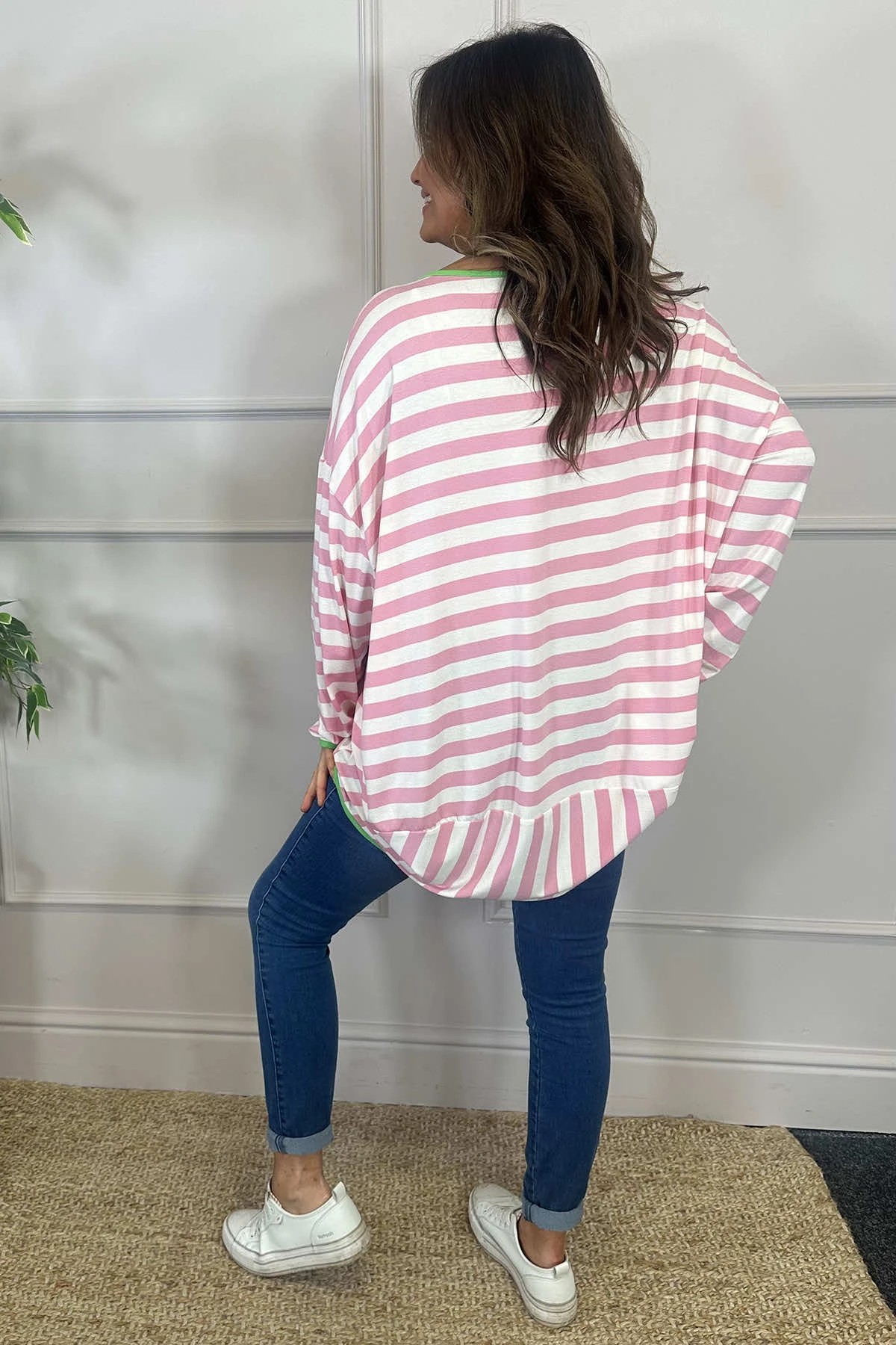 Ariella Stripe Top Pink 6 Ariella Stripe Top Pink - Image 4